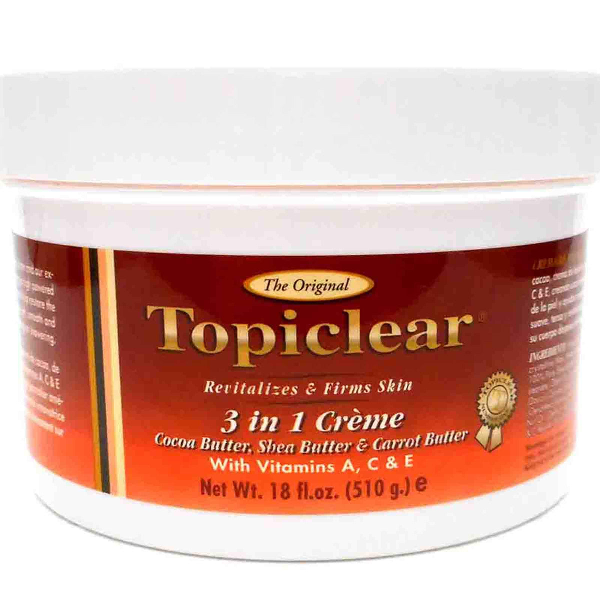 Topiclear 3en1 crème – emballage visible, hydratante et nourrissante.