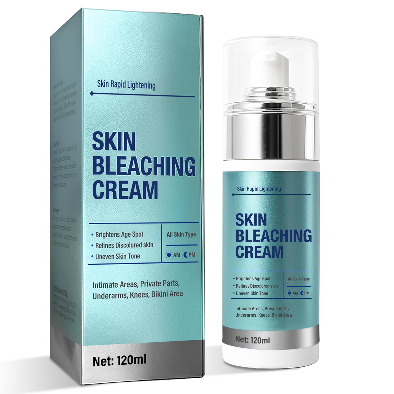 Topicy crème éclaircissante peau intime – flacon et texture douce
