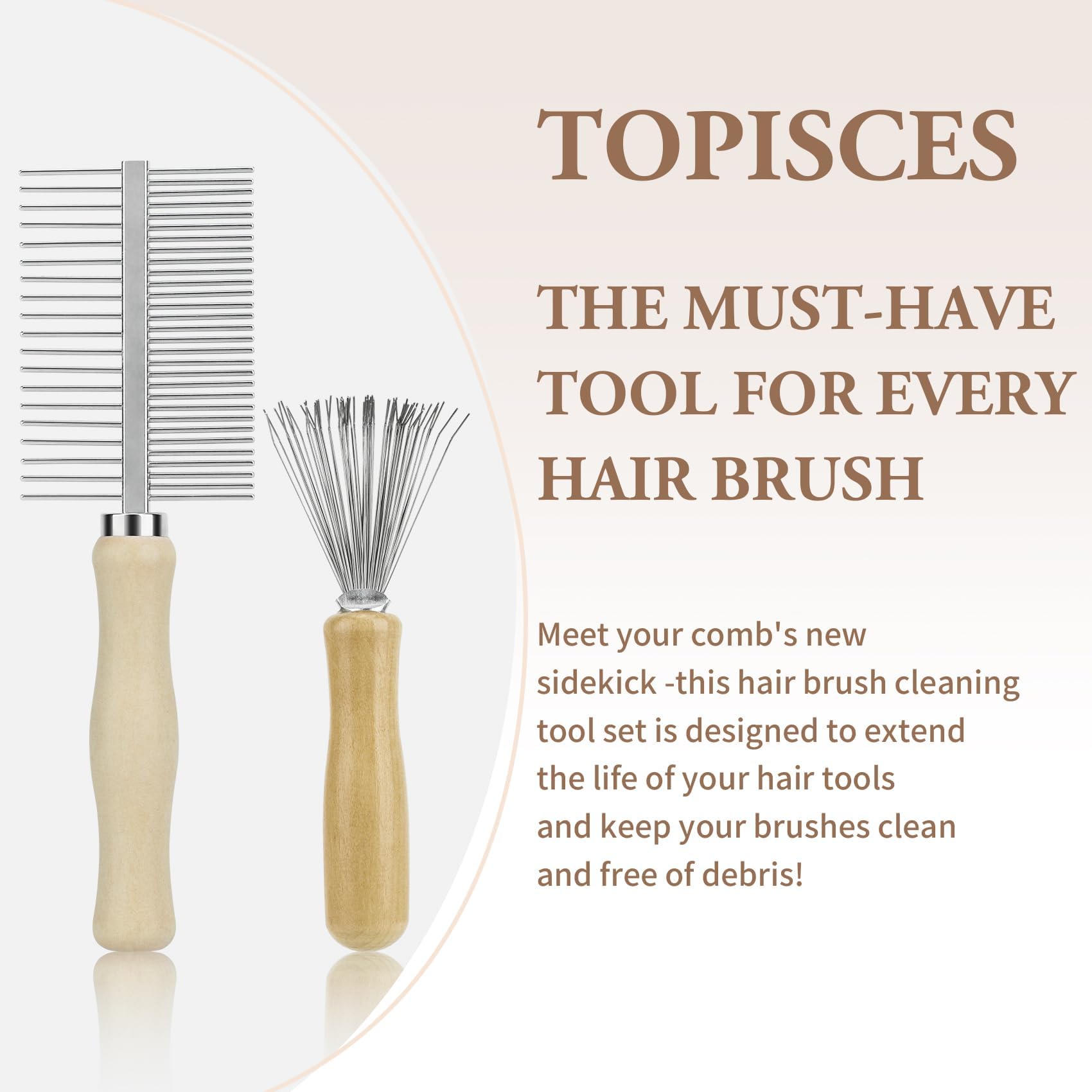 Topisces outil-nettoyage-brosse-mini-compact: pratique en voyage et à domicile.