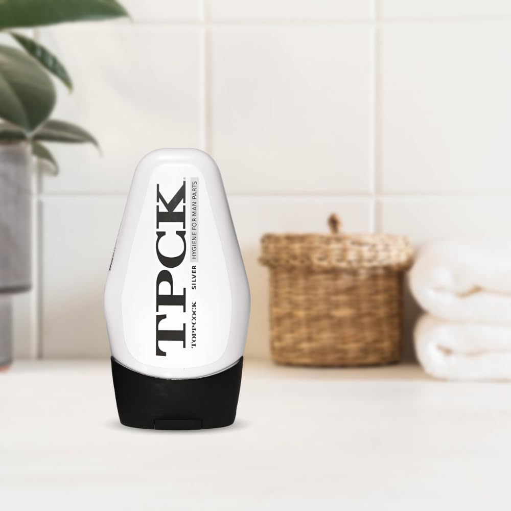 ToppCock Gel Hygiène Argenté – absorption rapide pour une sensation de propreté sans résidu.