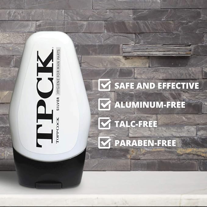 ToppCock Gel Hygiène Argenté – idéal pour le sac de sport et rester frais pendant l’effort.