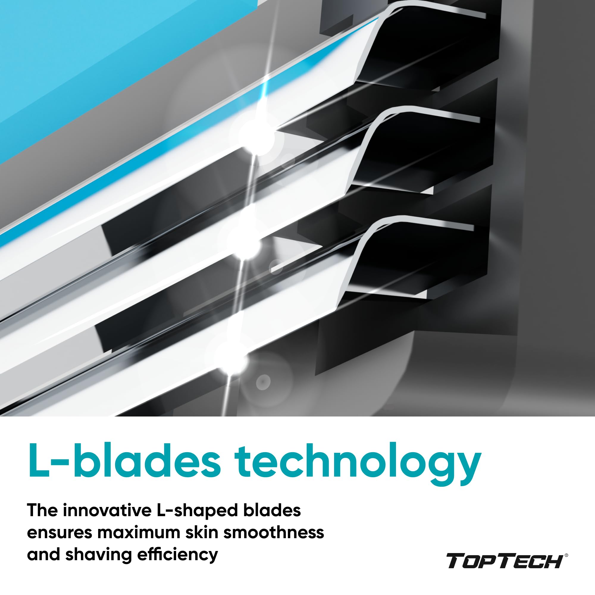 Toptech Rasoir3 pour homme — compatibilité Mach3 pour réutilisation facile des cartouches.