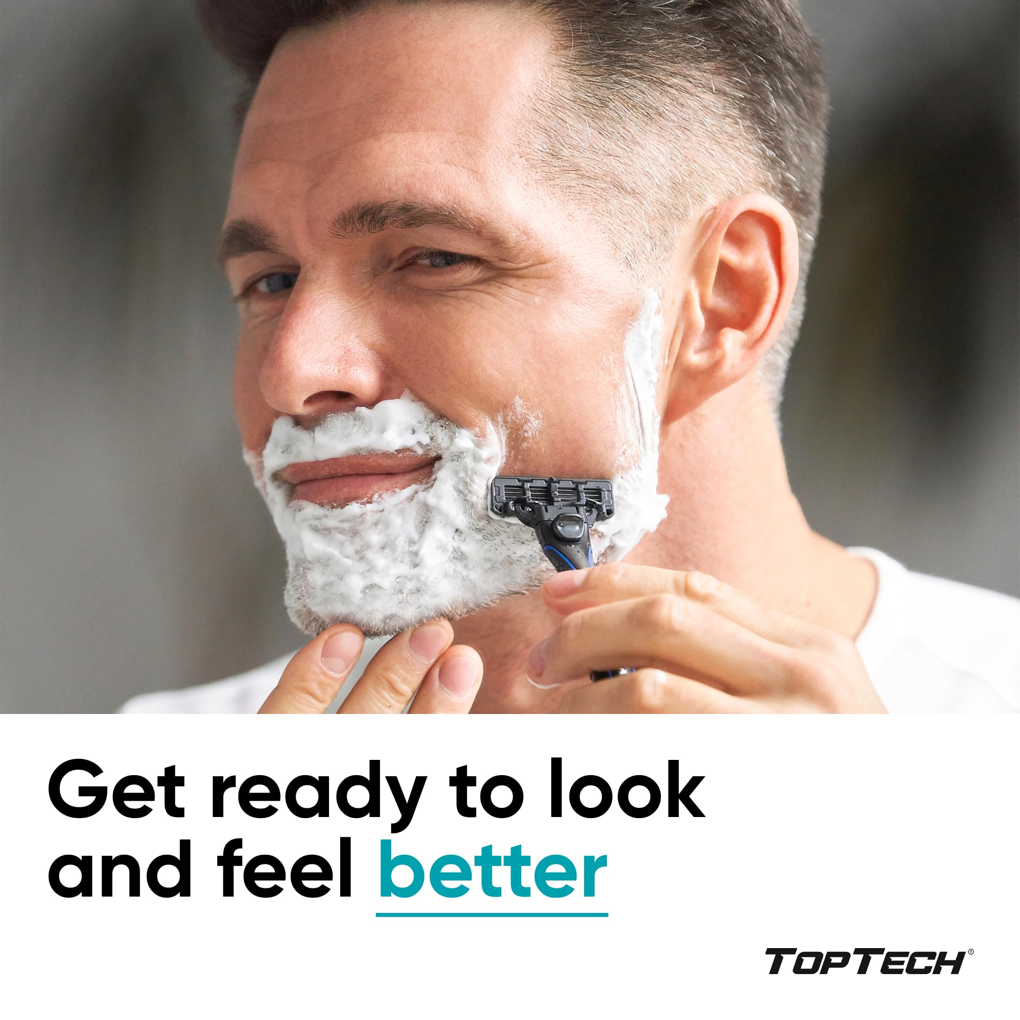 Toptech Rasoir3 pour homme — lames ultra tranchantes pour une coupe précise.