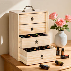 Organisateur en bois TORIBIO pour huiles 5–30 ml.