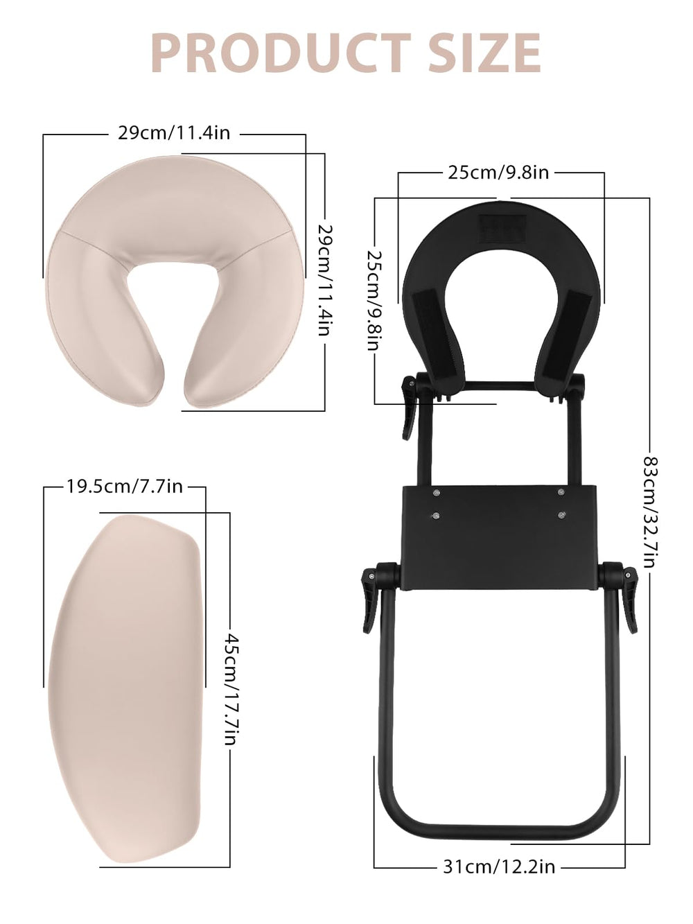 Torokom coussin face-down reglable utile sur table ou lit.