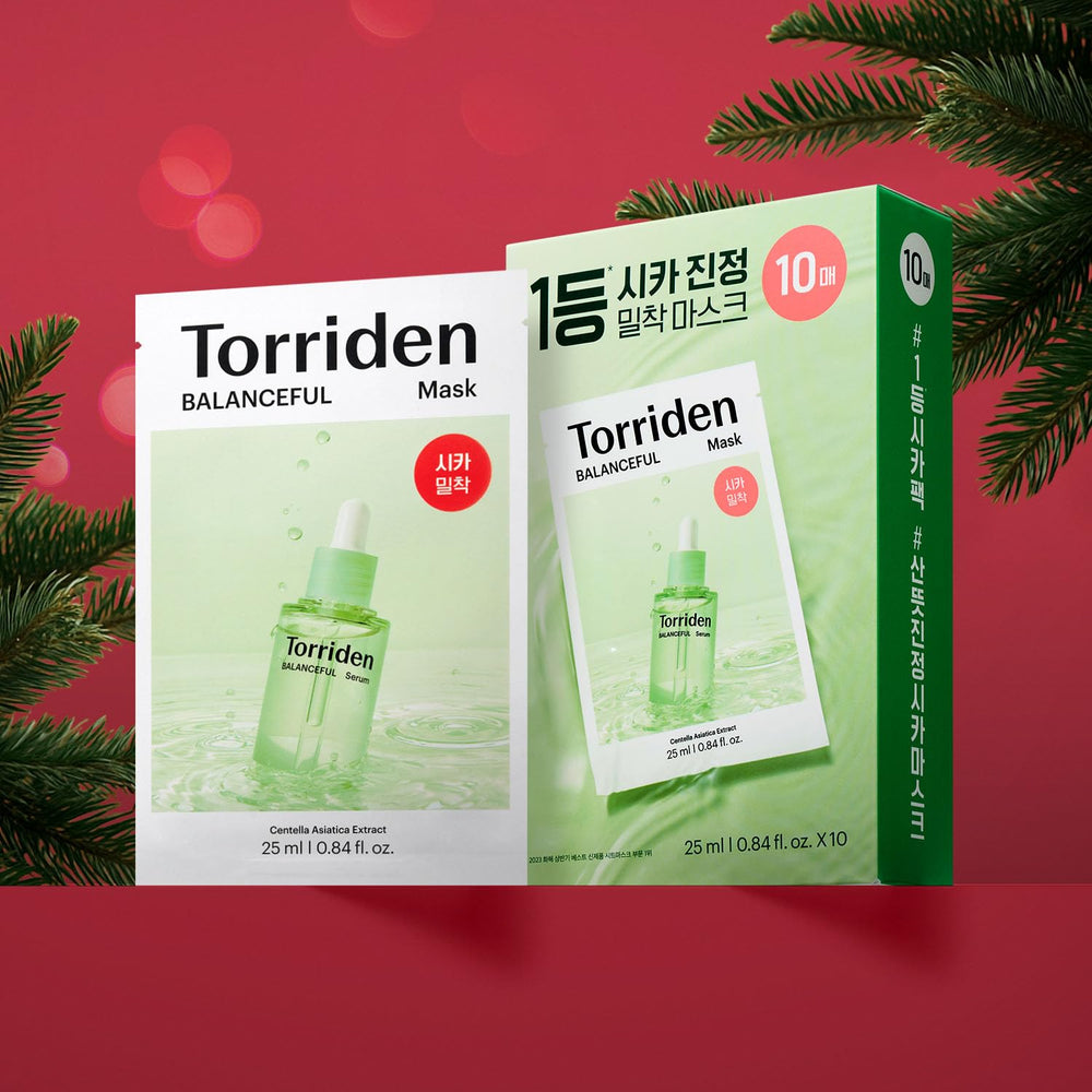 Torriden Balanceful Cica masque visage — application facile et hydratation légère.