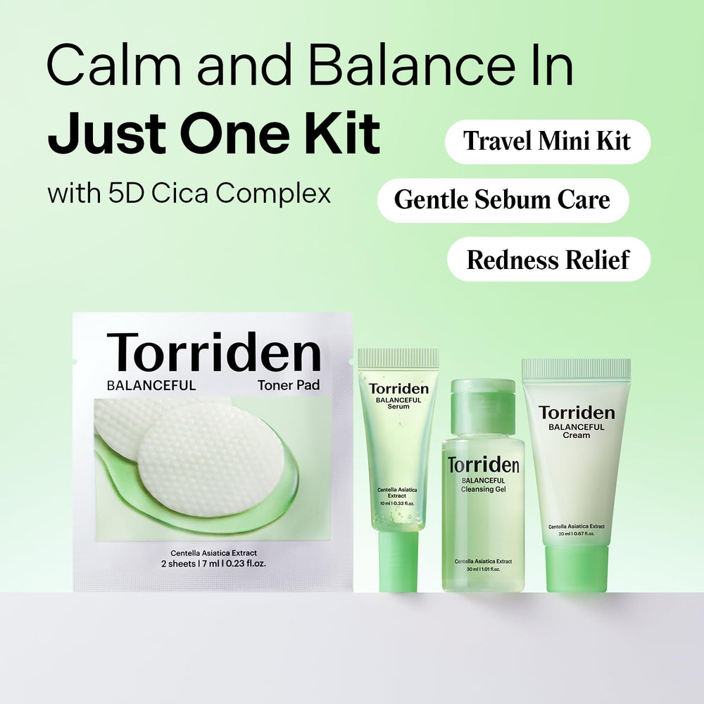Torriden Balanceful Coton tonifiant végane Cica pads hydratants préparent la peau