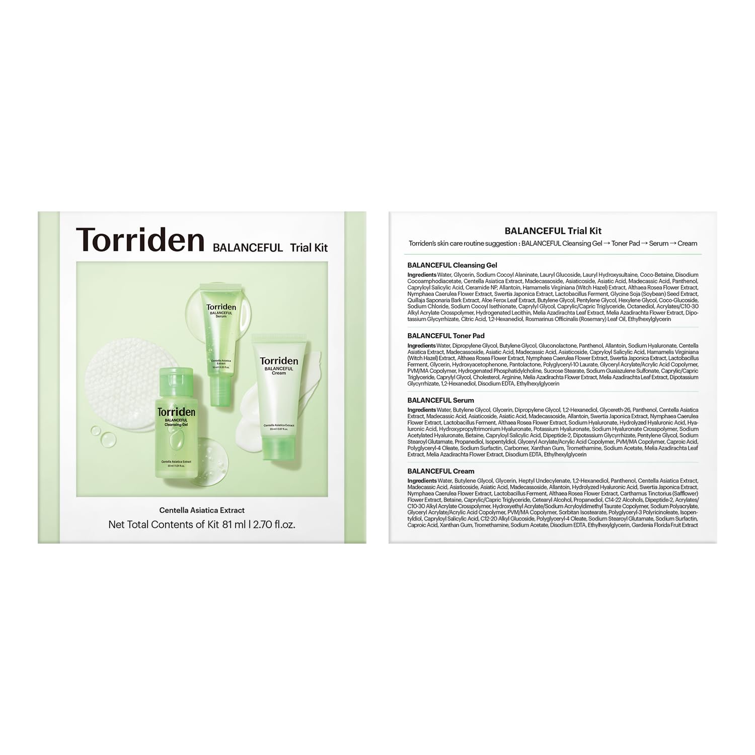 Torriden Balanceful Expérience spa à domicile sensation rafraîchissante lors de l application