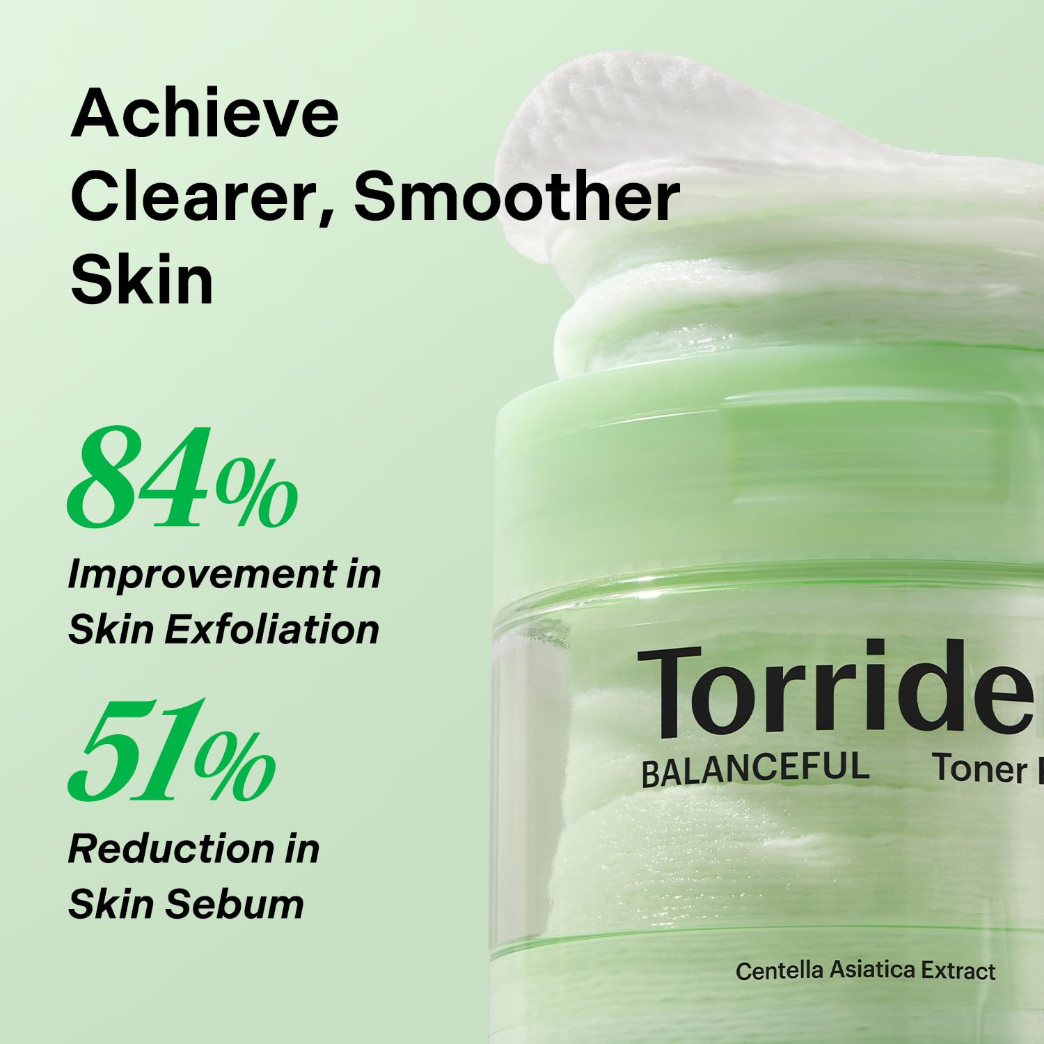 Torriden Balanceful Toner Pad – formule douce adaptée aux peaux sensibles.