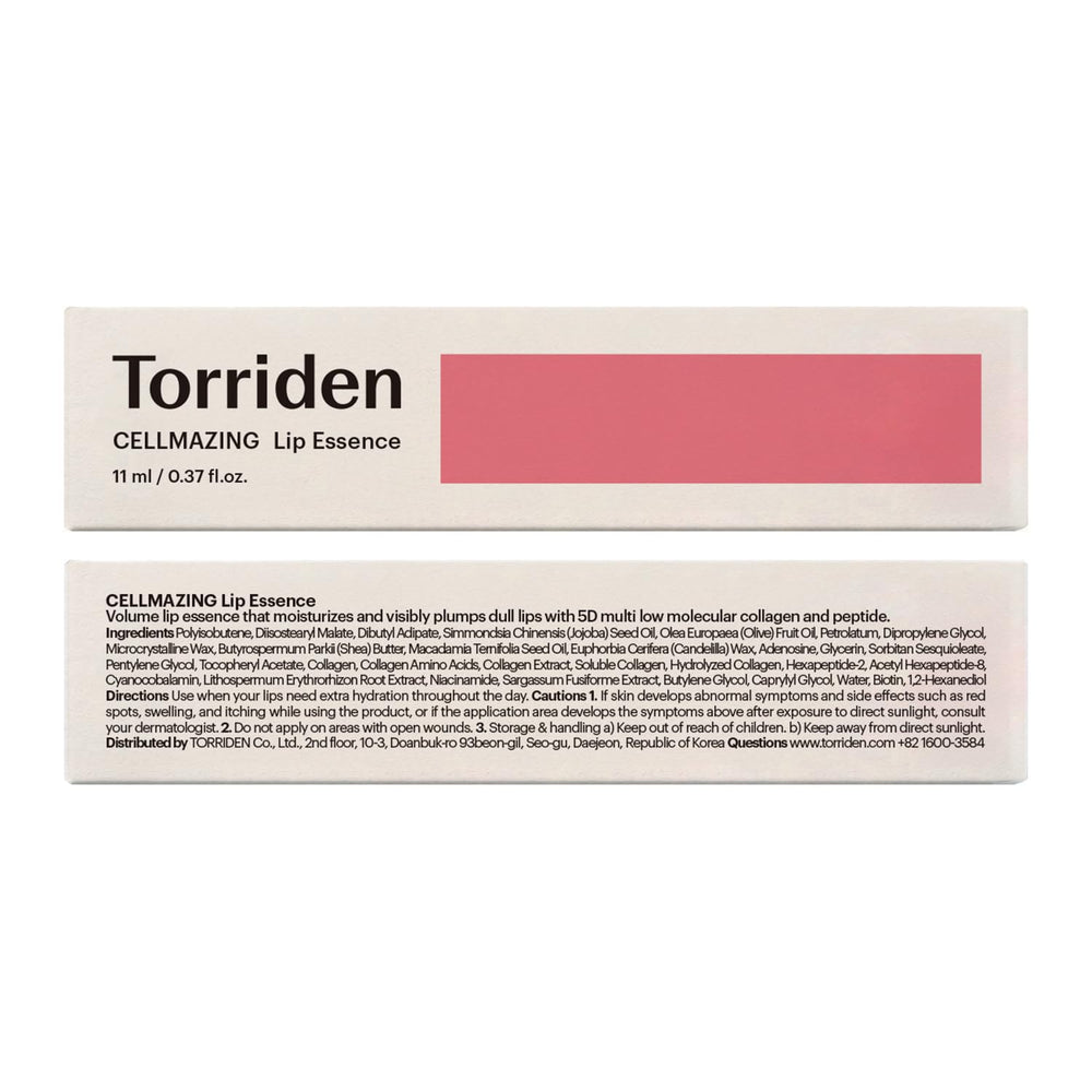 Torriden Cellmazing Baume Lèvres – packaging recyclable et végane certifié
