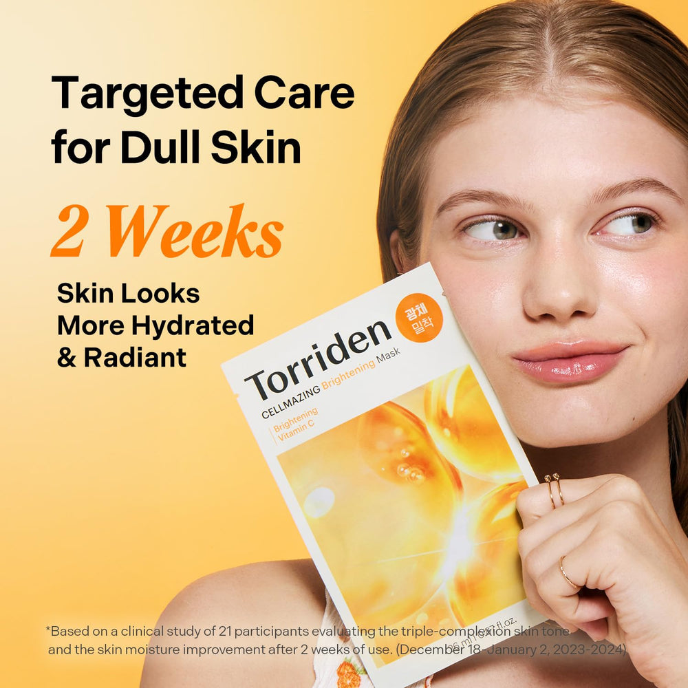Complexe 5D vitamine C et niacinamide pour un teint uniforme.