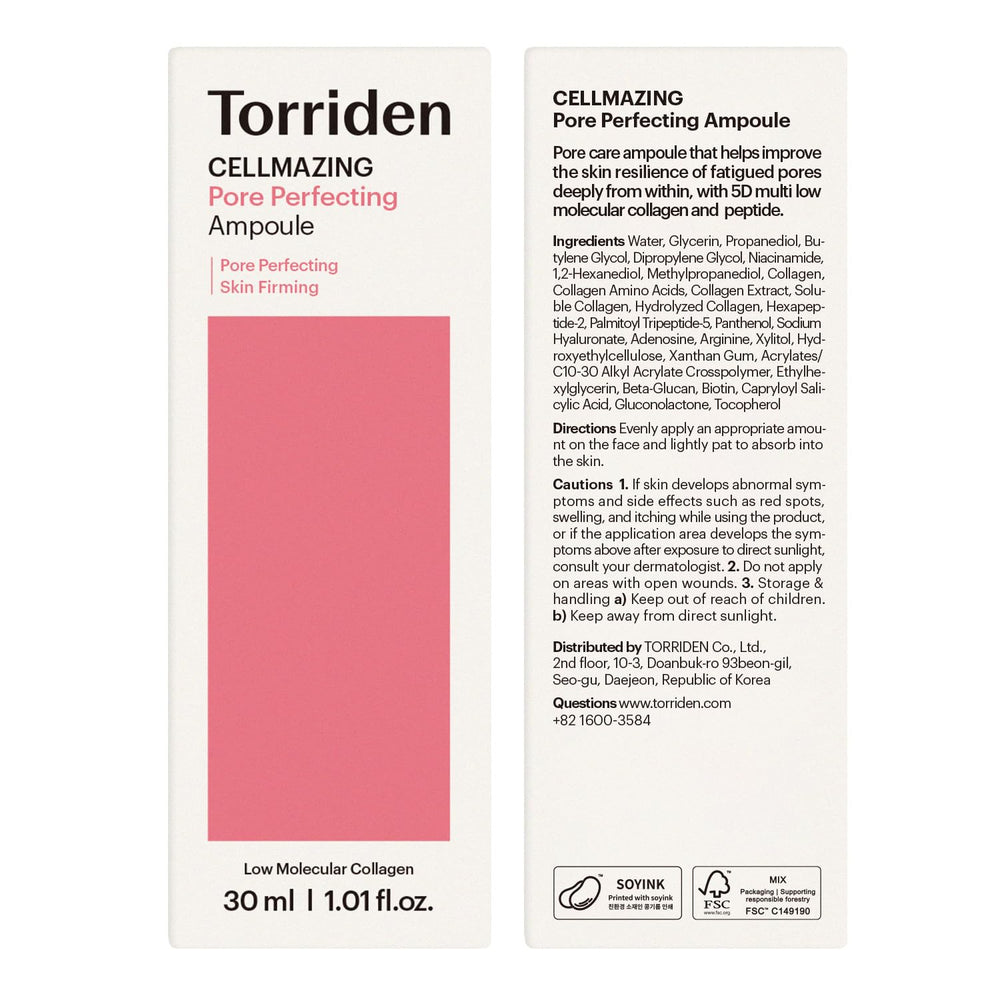 Torriden CELLMAZING Routine coreenne : soin quotidien pour peau plus lumineuse