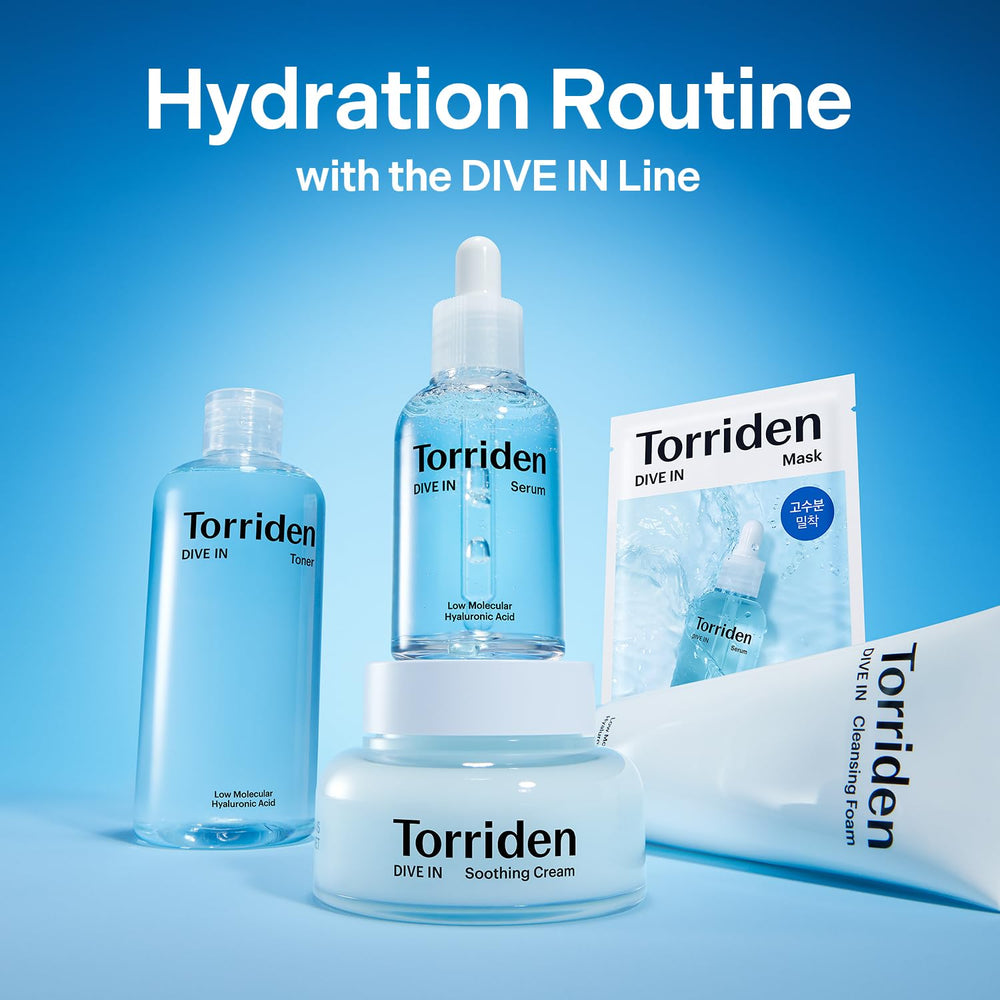 Torriden DIVE IN produit végétalien certifié, sans cruauté animale.