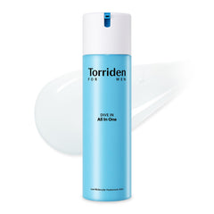 Torriden DIVE IN pour Homme All In One, flacon 200 ml prêt à hydrater la peau.