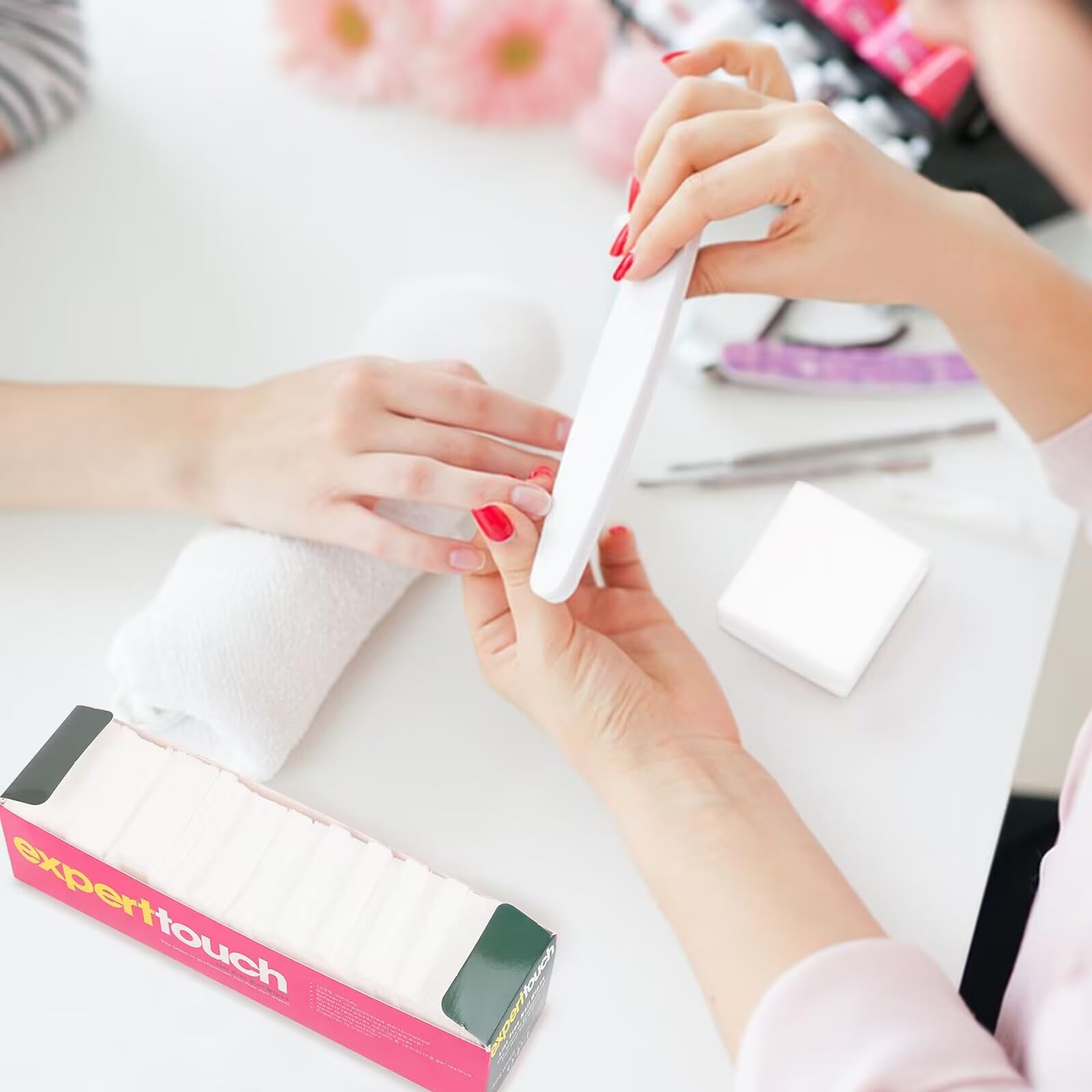 TOSAMZOO coton non pelucheux: utilité pour nettoyer et préparer les ongles.