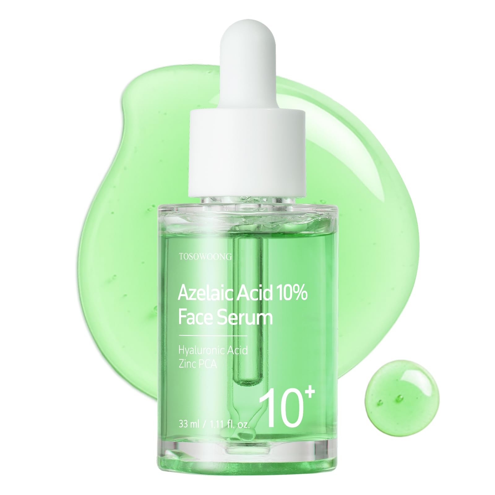 Sérum TOSOWOONG Azélaïque 10% en flacon visuel, absorption légère et rapide