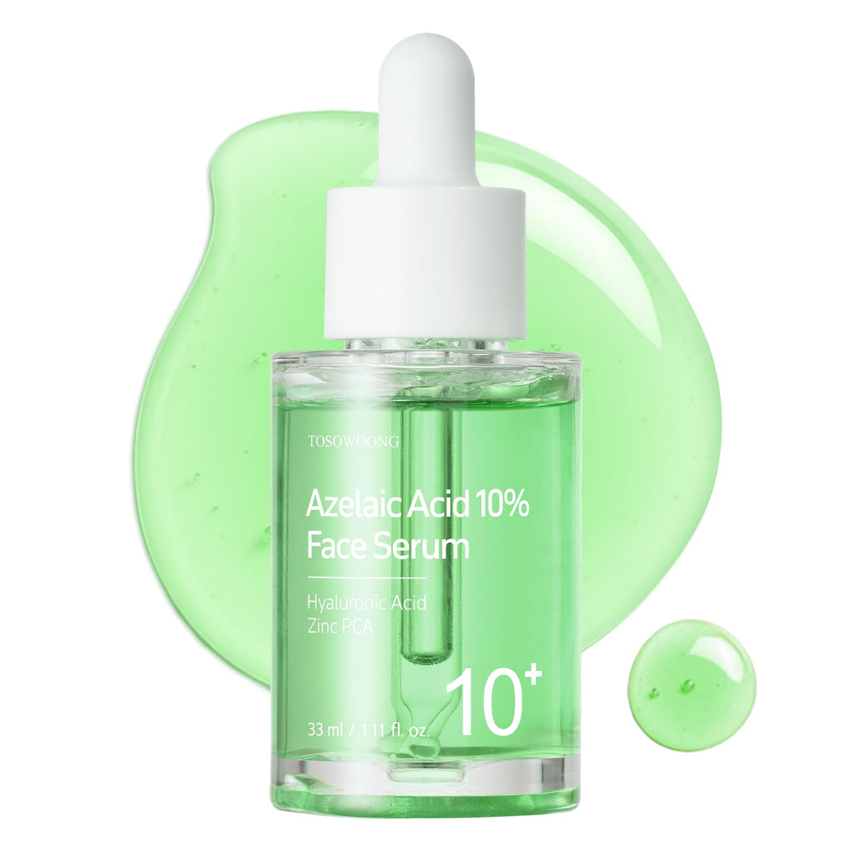 Sérum TOSOWOONG Azélaïque 10% en flacon visuel, absorption légère et rapide