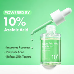 Teinte verte naturelle du sérum TOSOWOONG Azélaïque 10% sans colorants