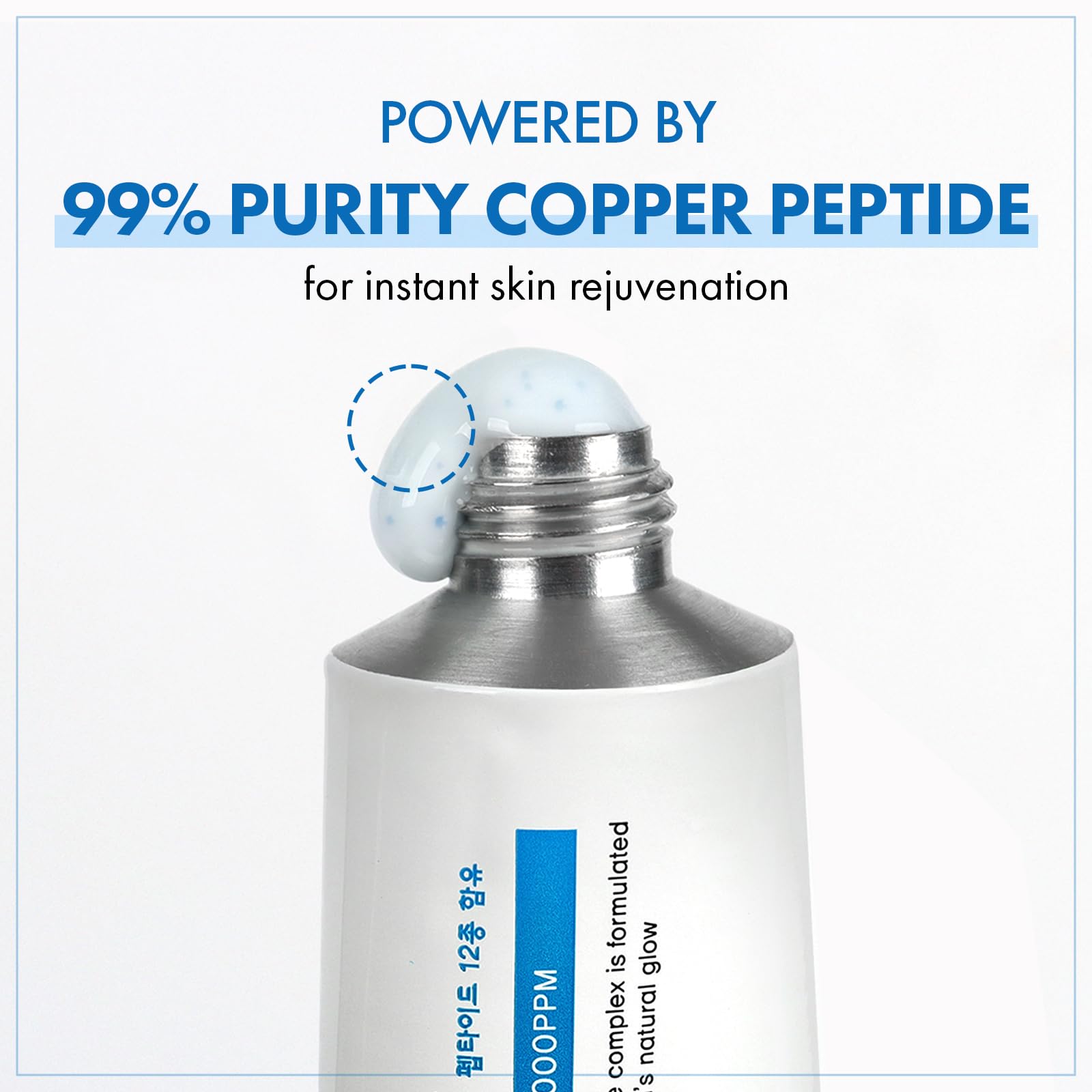 TOSOWOONG Copper Peptide 12 Cream — Texture légère pour absorption rapide