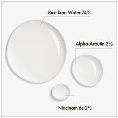 TOSOWOONG Alpha Arbutin 2% Riz Serum, eau de riz 74%, hydratation durable.