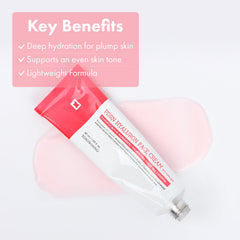 Crème hydratante à texture légère, absorption rapide et confort.