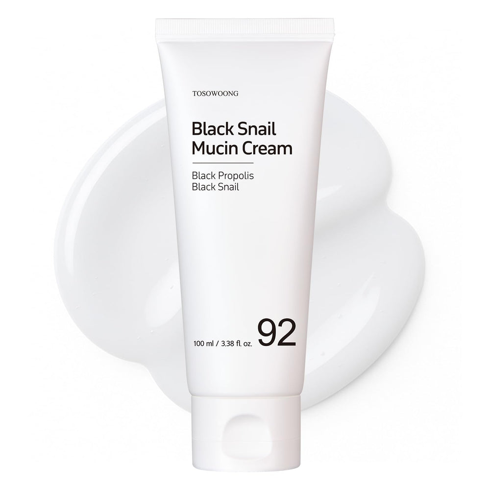 TOSOWOONG Crème Mucin Noir 92 dans sa bouteille, hydratation durable.
