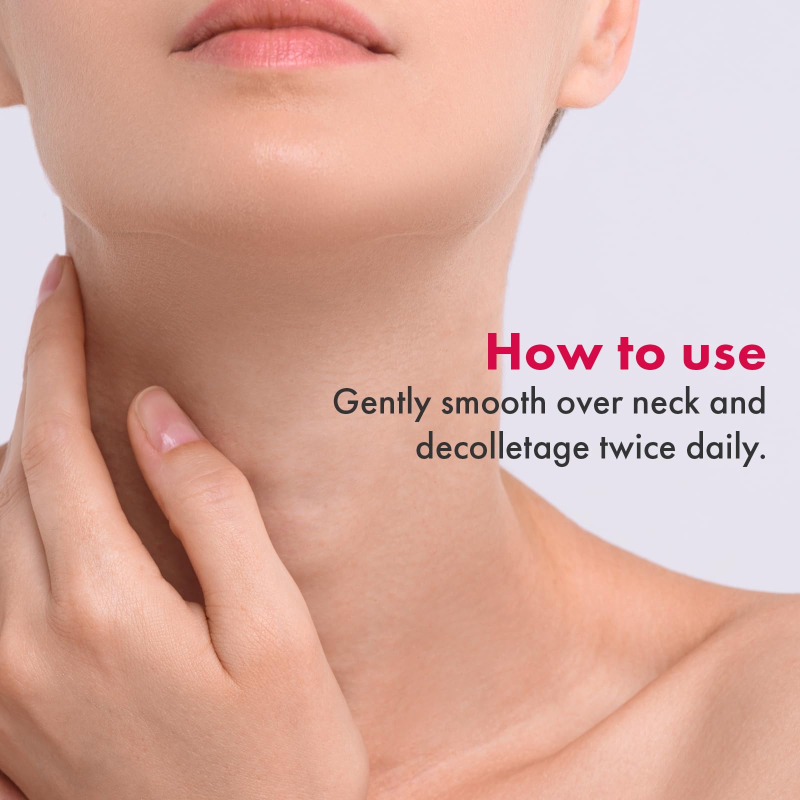 TOSOWOONG Necktox-application-rapide: routine simple le soir.