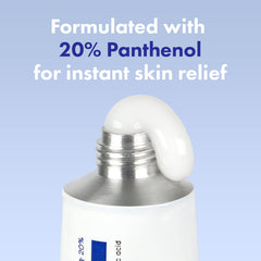 Texture soyeuse de TOSOWOONG Panthenol 20 Barrière Crème prête à l'application.