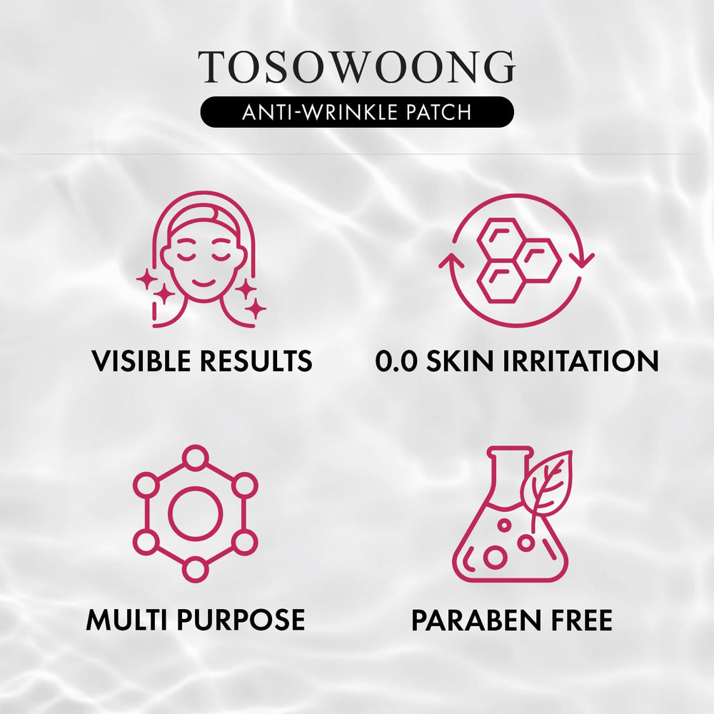 Patchs visage TOSOWOONG, solution tout-en-un pour les zones du visage.