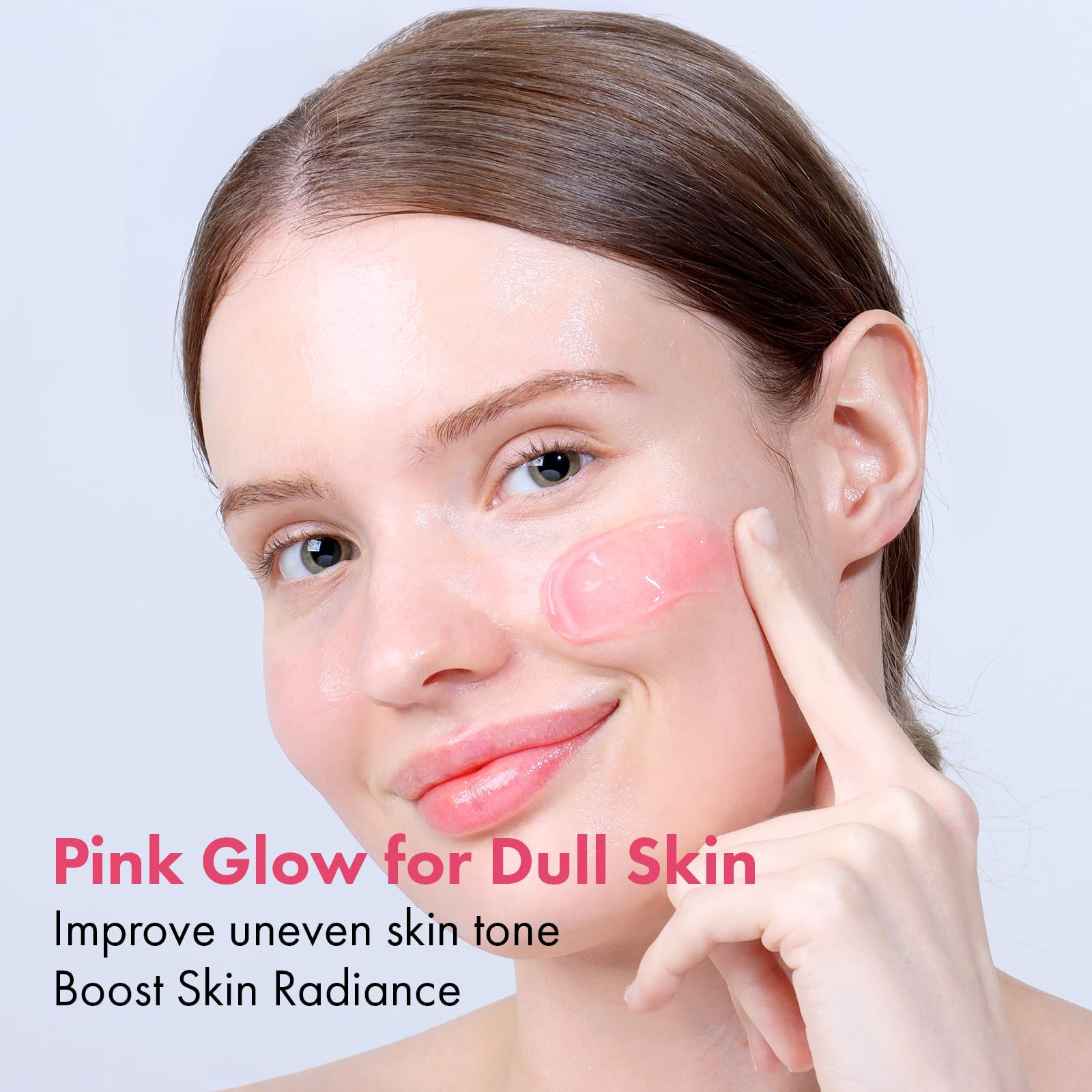 Gelée-crème au collagène PDRN, texture prête à l'application sur le visage.