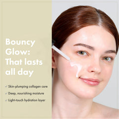 Sérum TOSOWOONG Real Collagen Visage, geste d'application facile pour une absorption efficace.