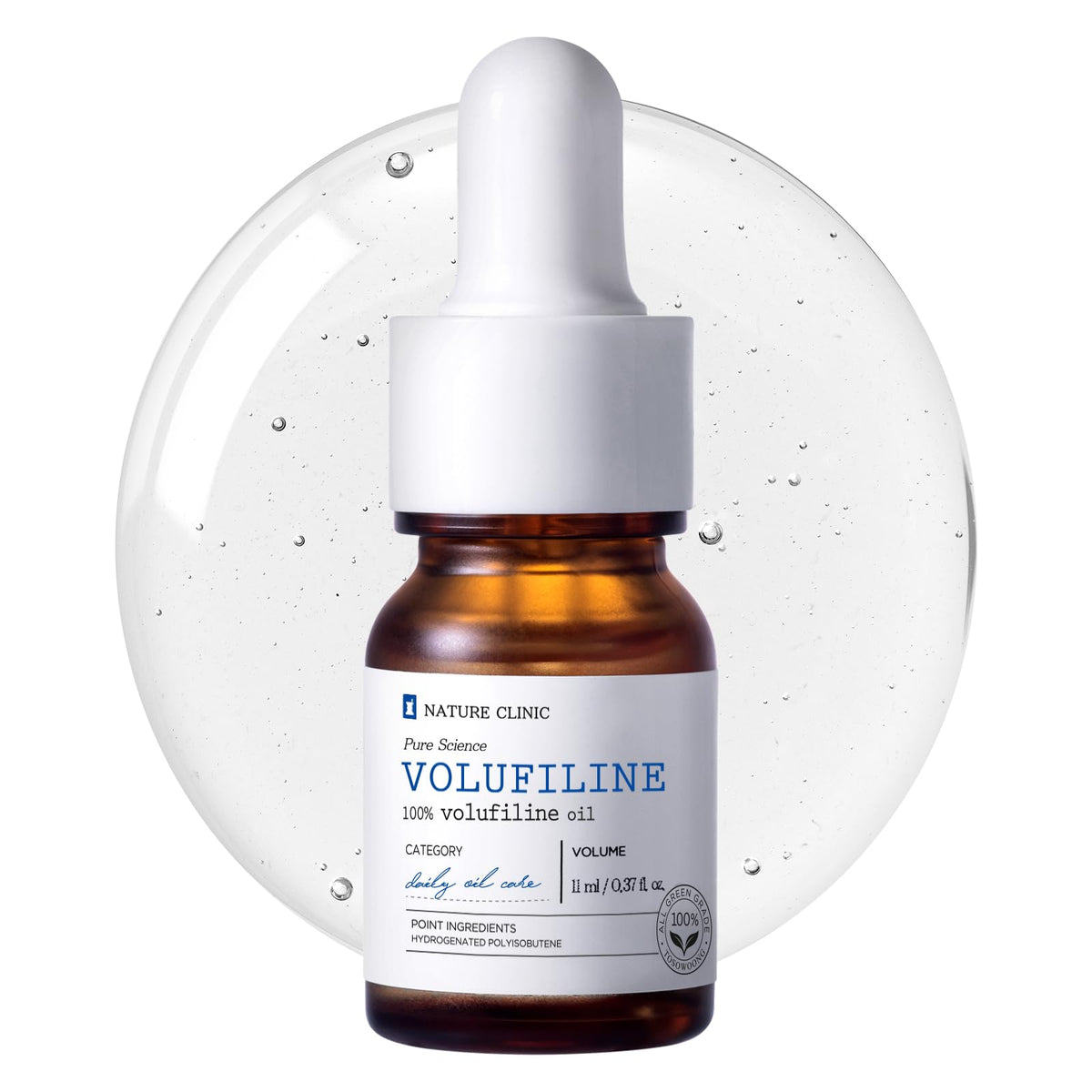 Sérum Volufiline de TOSOWOONG – bouteille élégante et potentiel effet volumisant.