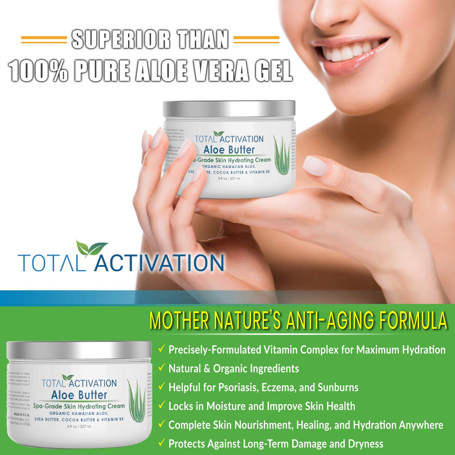 Total Activation Crème Aloe Vera Hawaii pour toute la famille