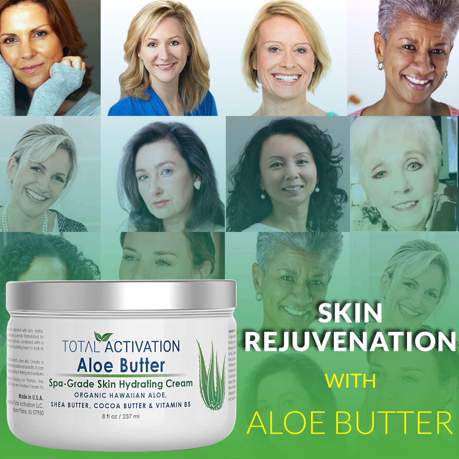 Total Activation Crème Aloe Vera Hawaii relief coup de soleil et peau irritée