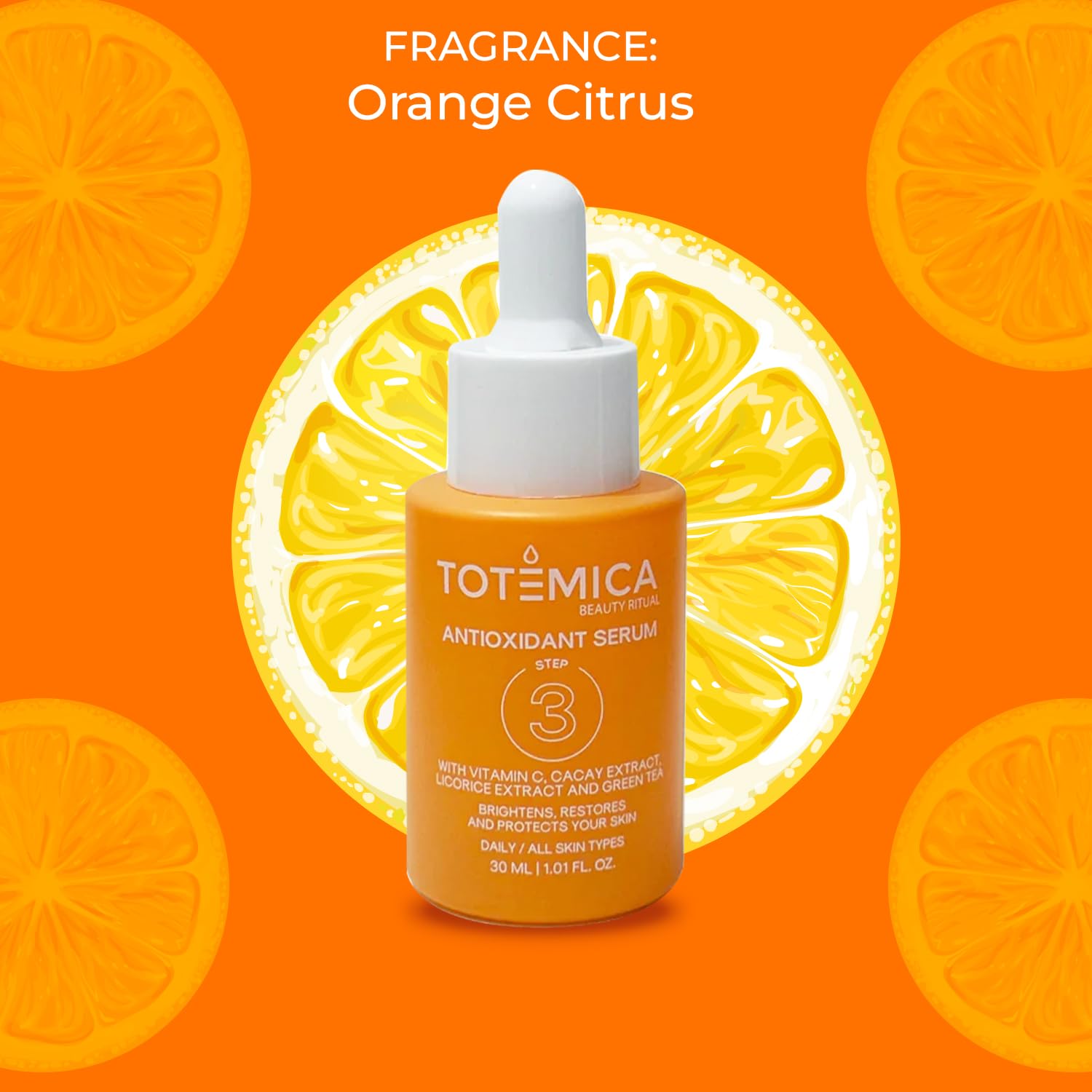 TOTEMICA Sérum vitamine C, formule vegan sans alcool adaptée à tous les profils.