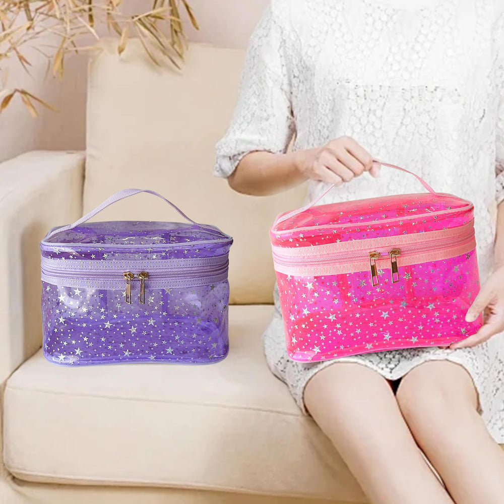 TotePrint pochette maquillage à double fermeture pratique et sécurisée.