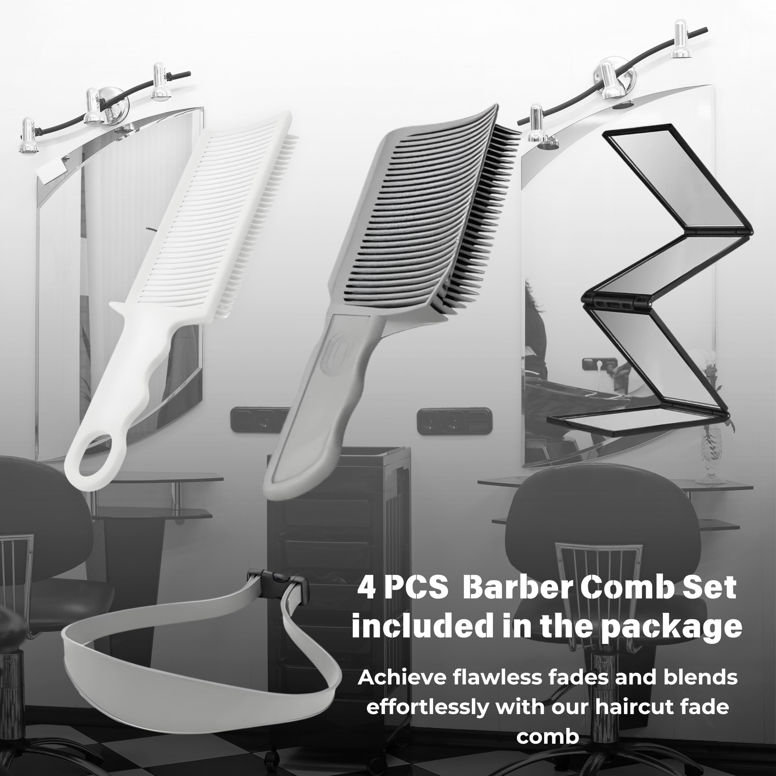 Totnwrooye Fade Comb Set matériel durable pour une longue vie en salon