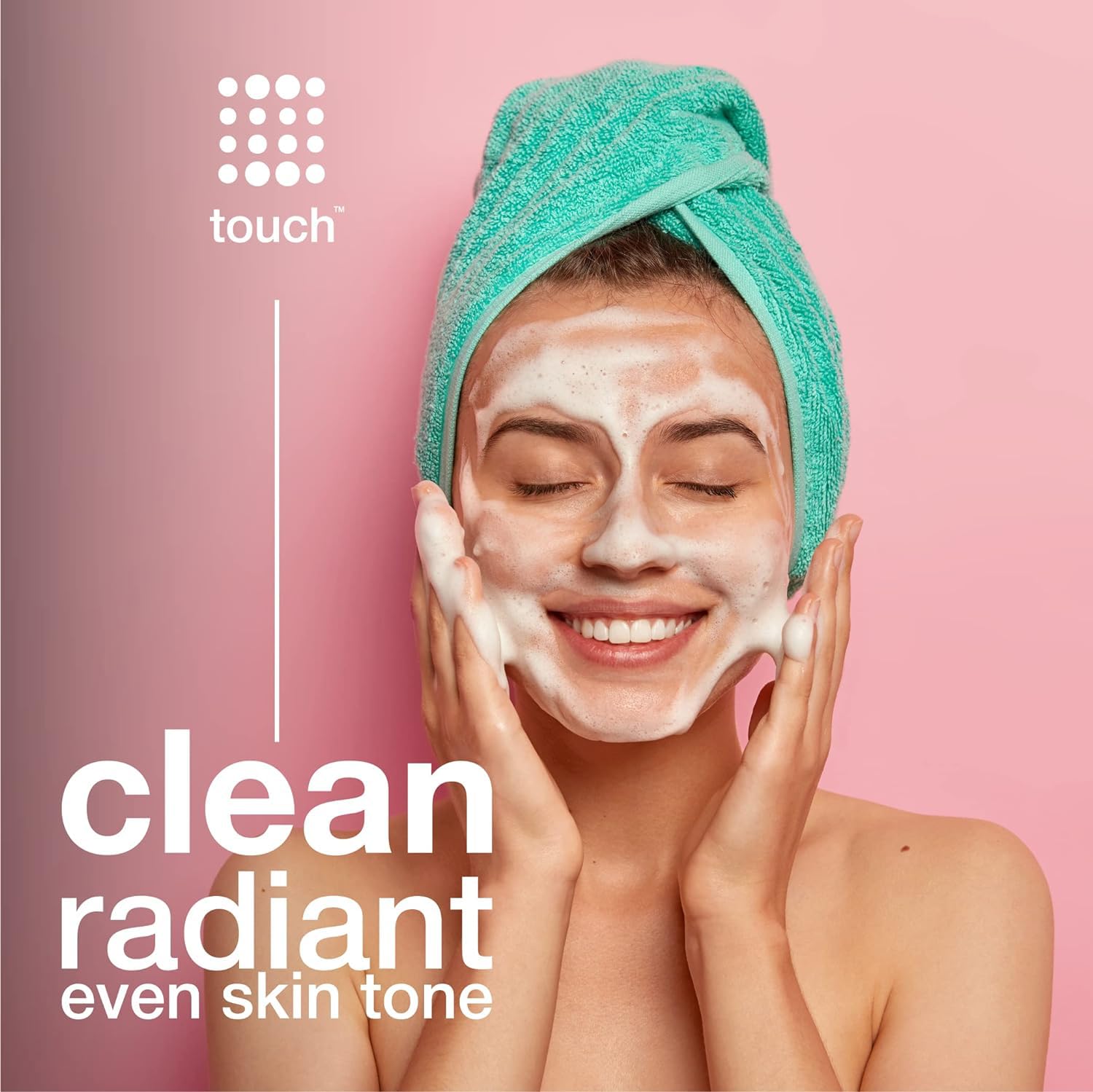 Visible pores and smoother texture after TOUCH cleanse