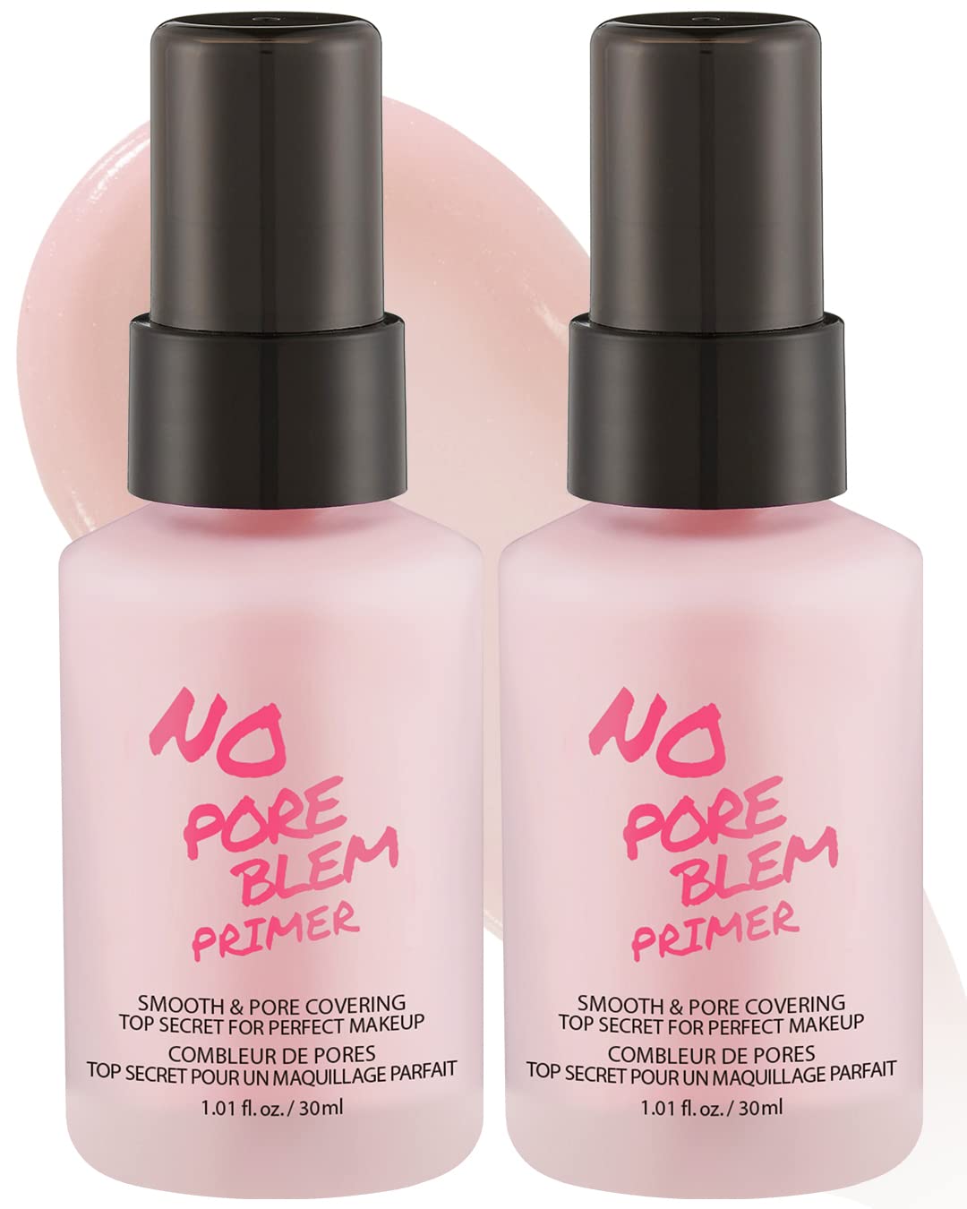 Touch in Sol No Pore Blem Primer bouteille pour peau plus lisse et uniforme.