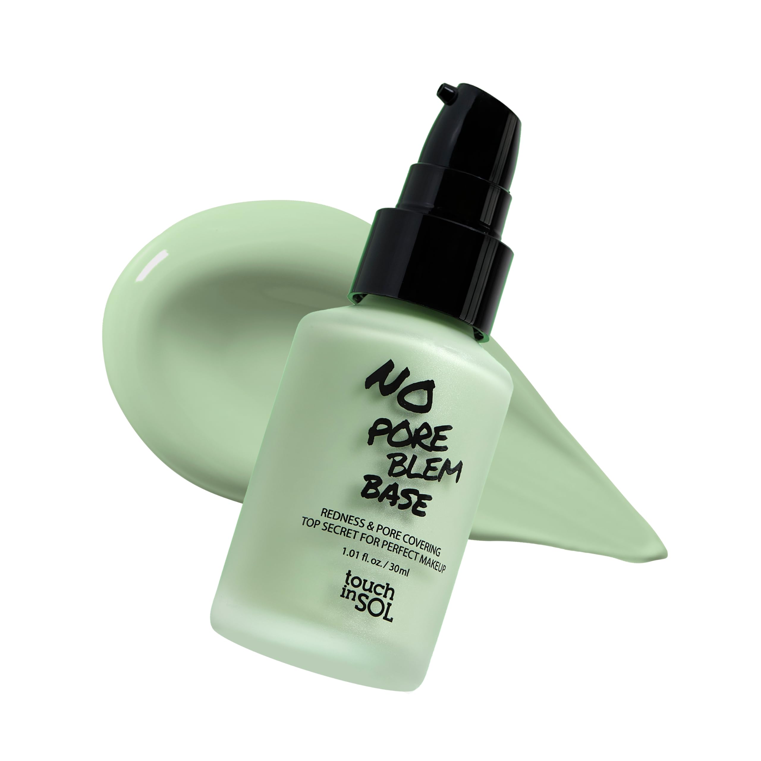Touch in Sol redness-correcting base bottle neutralizes red tones