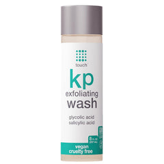 TOUCH KP Douche exfoliant en bouteille – peau plus lisse grâce à l’acide glycolique.
