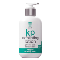 TOUCH Lotion glycolique sur bouteille, exfoliation douce pour KP et peau plus lisse.