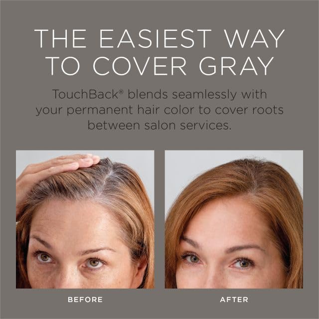 TouchBack Pro couleur réelle — teinte naturelle qui se fond avec les cheveux