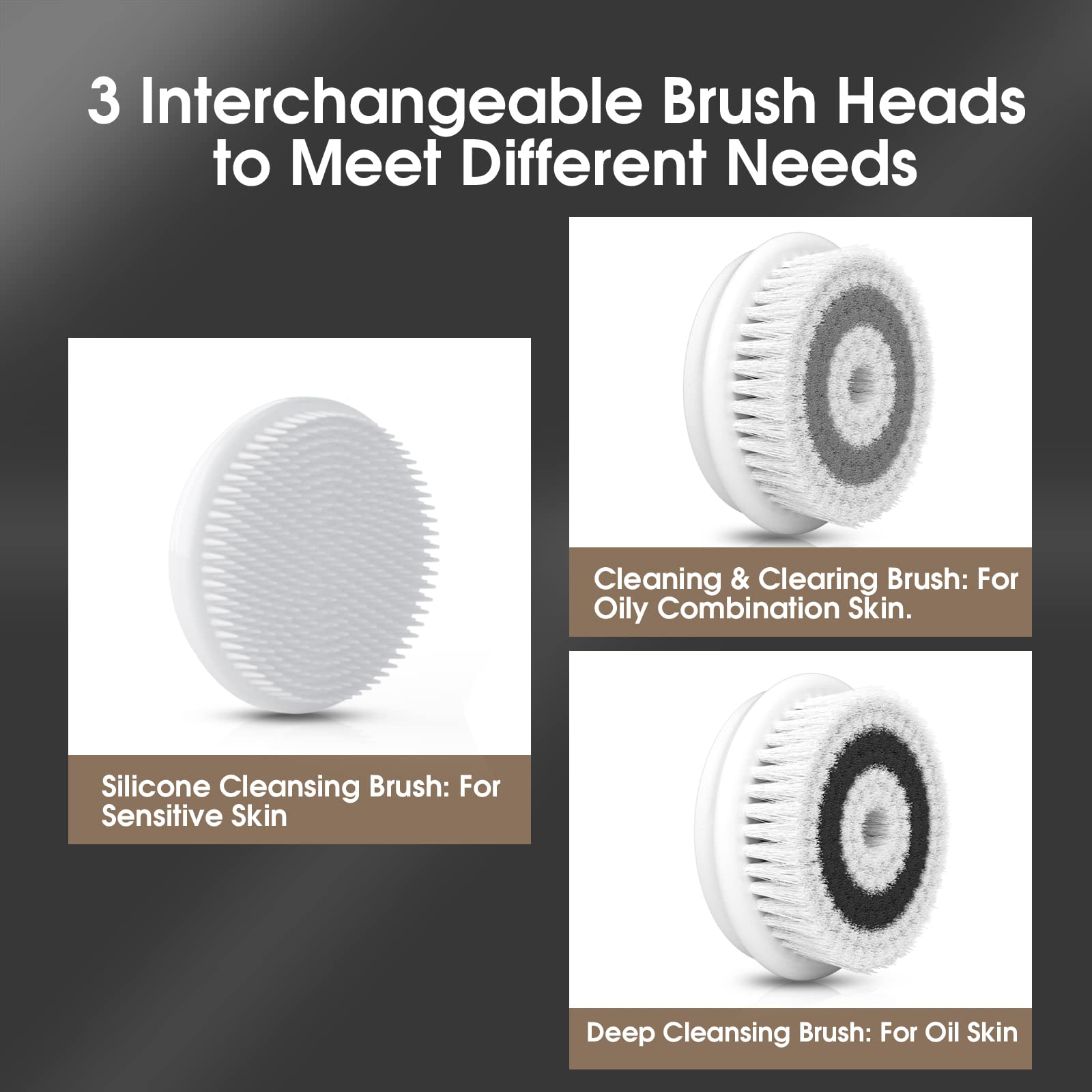 TouchBeauty tête silicone douce et sûre pour peau sensible