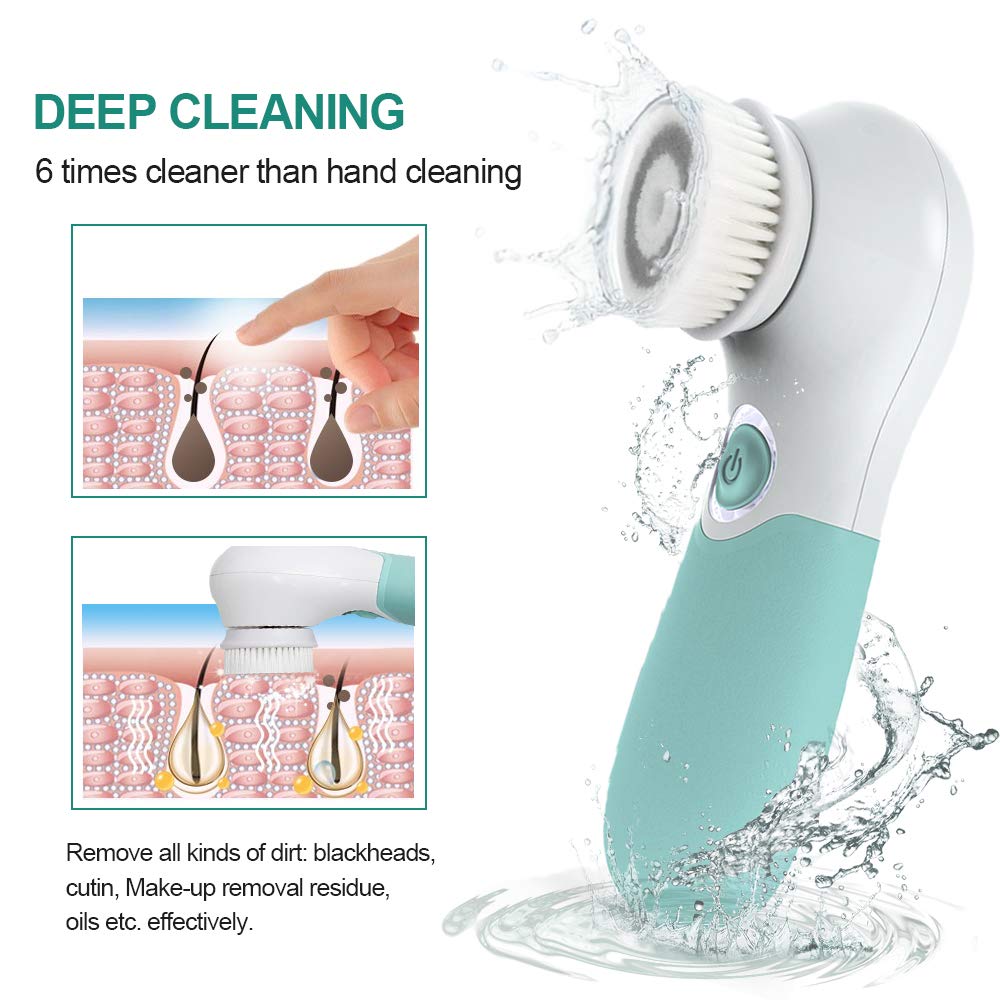 TouchBeauty têtes-brosse-visage silicone: douceur pour peau sensible