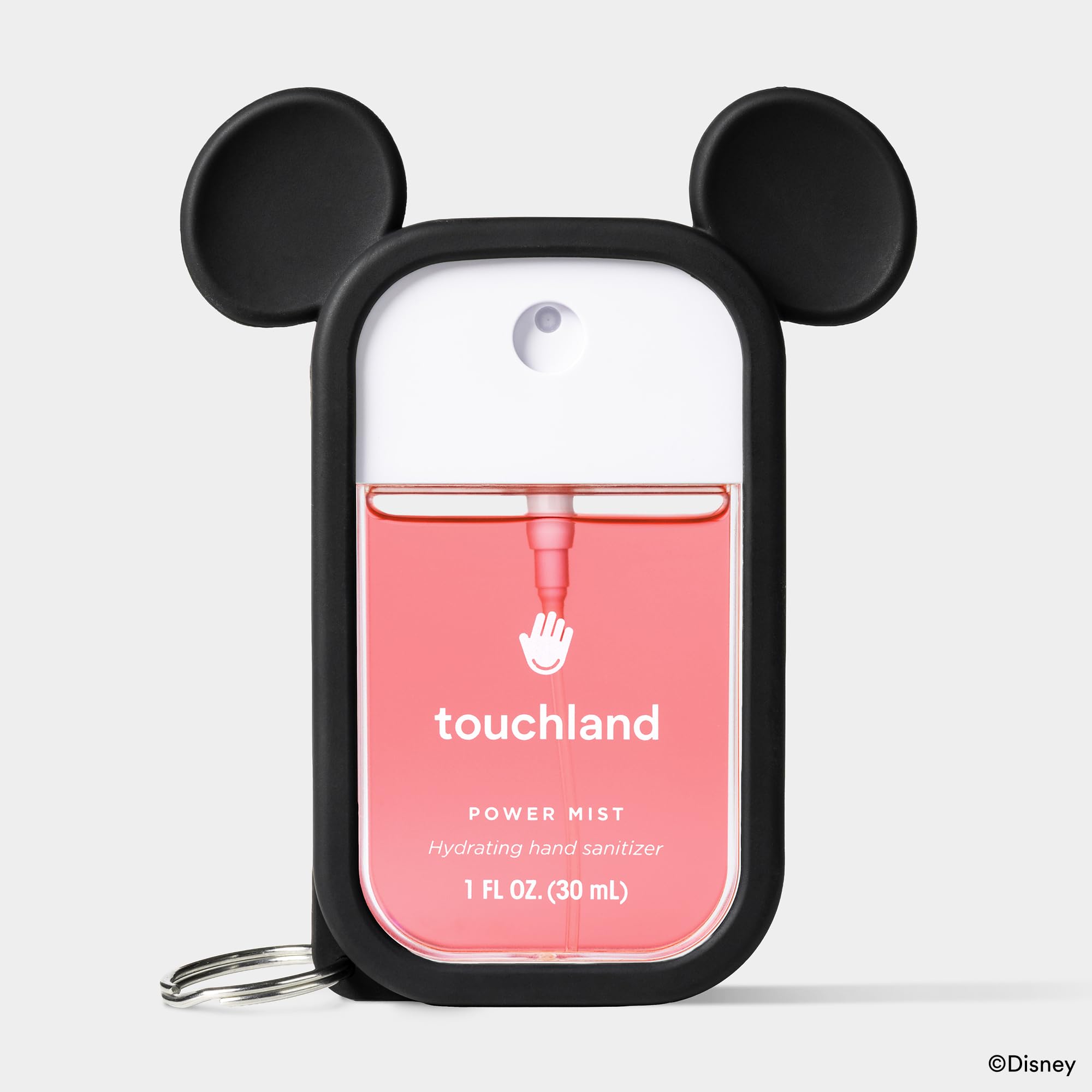 Touchland Disney Mist Case design iconique Mickey, accessoire coloré pour le quotidien.