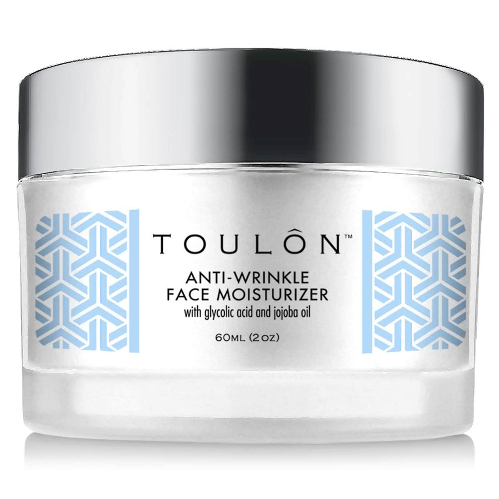 TOULON crème acide glycolique 10% pour le visage, hydratante et exfoliante.