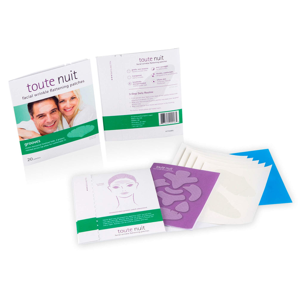Patch Toute Nuit non gras: texture transparente compatible crème légère.