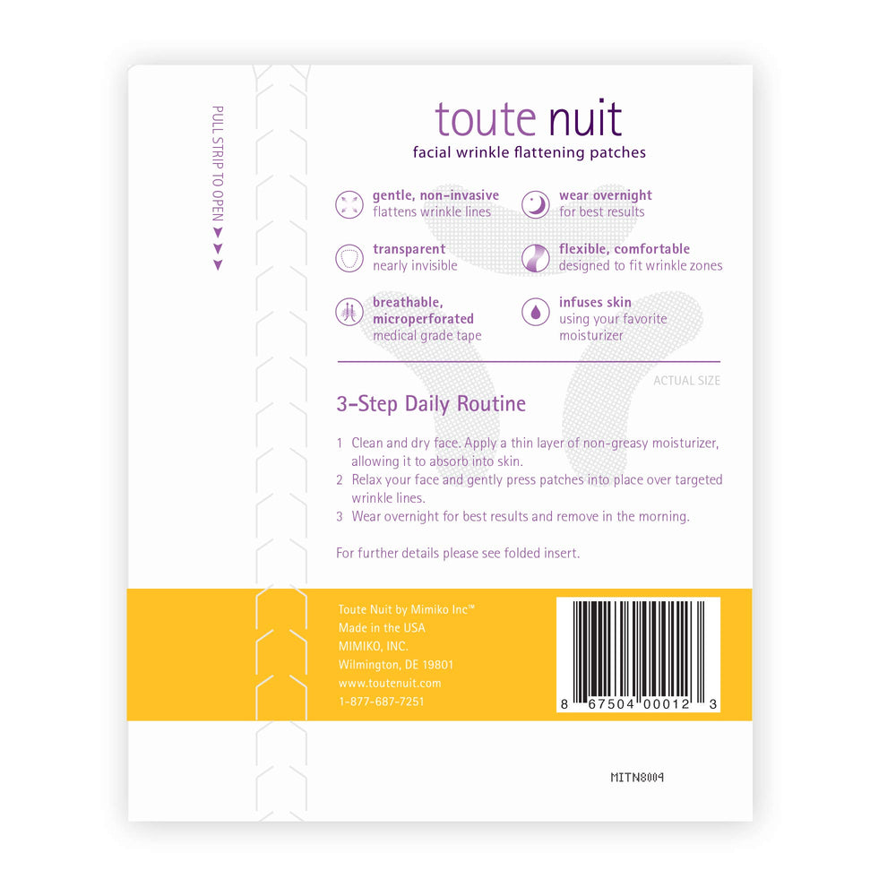 Patch Toute Nuit Curve pattes d oie, ciblage précis des rides