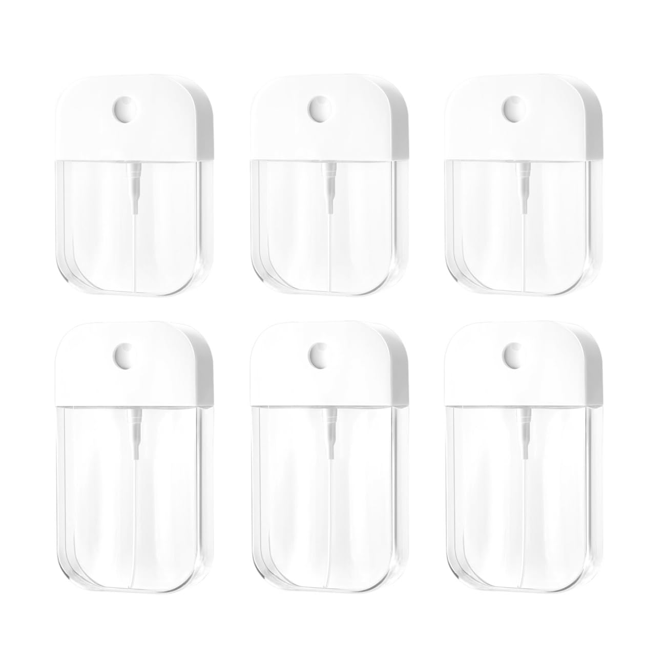 Bouteille vaporisateur Tovyzalg de 50 ml, compacte et pratique en voyage.